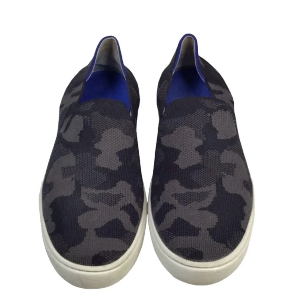 Rothy’s The Original Slip on Sneaker in Grey Camo Size 10.